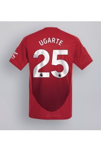 Manchester United Manuel Ugarte #25 Voetbaltruitje Thuis tenue 2024-25 Korte Mouw